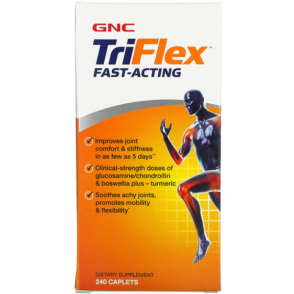 GNC‏, TriFlex, Fast- Acting, 240 Caplets