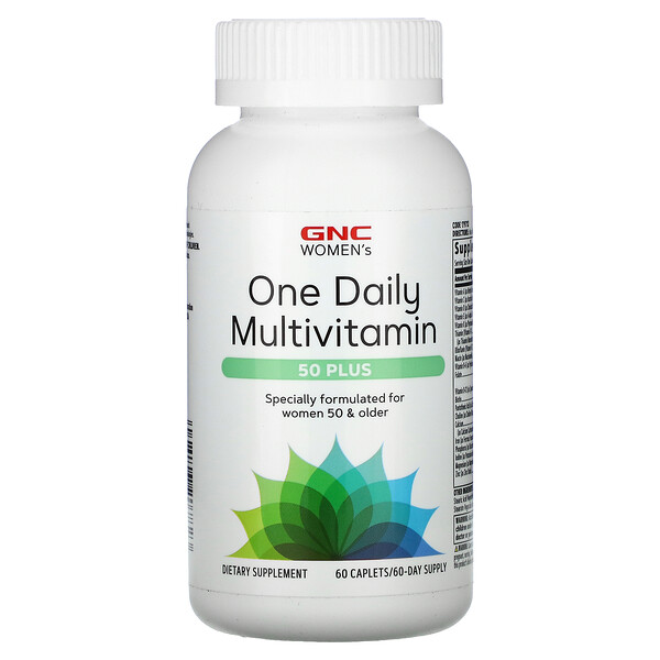 GNC‏, Women's One Daily Multivitamin, 50 Plus, 60 Caplets