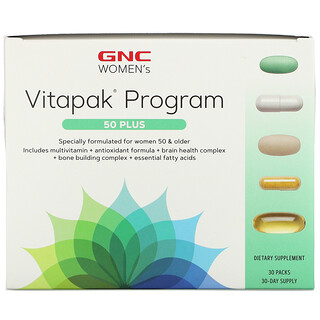 GNC, 50代からの女性用Vitapak（ビタパック）プログラム、30袋