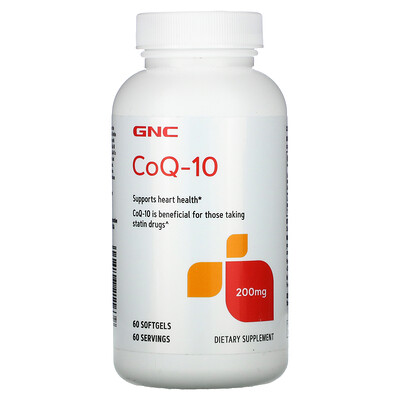 

GNC CoQ-10 200 мг 60 мягких таблеток