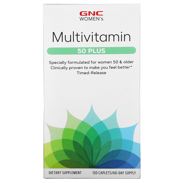 GNC‏, Multivitamin, 50 Plus, 120 Caplets