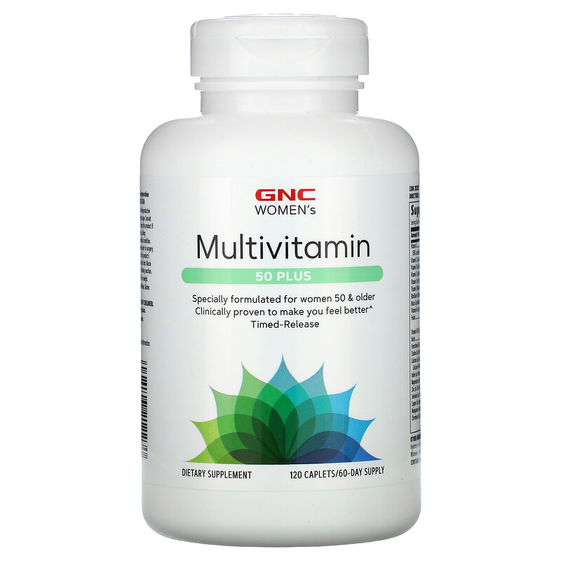 GNC, Multivitamin, 50 Plus, 120 Caplets iHerb
