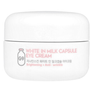G9skin, Blanco en crema para ojos de cápsula de leche, 30 g
