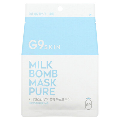 

G9skin Pure Milk Bomb Beauty Mask 5 Sheets 25 ml Each