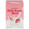 G9skin, Strawberry Milk Bomb Mask, 5 Masks, 21 ml Each