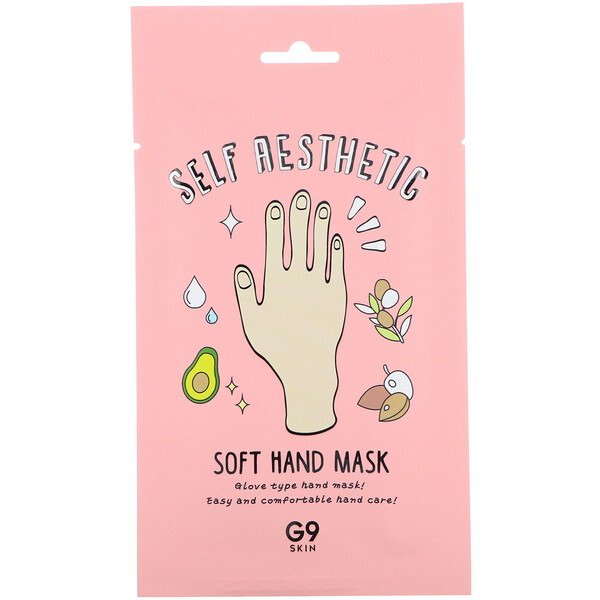 Self Aesthetic, Soft Hand Mask, 5 Masks, 0.33 fl oz (10 ml)