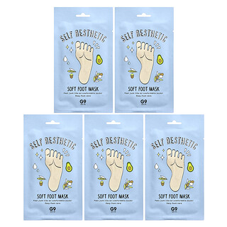 G9skin, Self Aesthetic, Soft Hand Mask, Maske für weiche Füße, 5 Masken, 12 ml (0,40 fl. oz.)