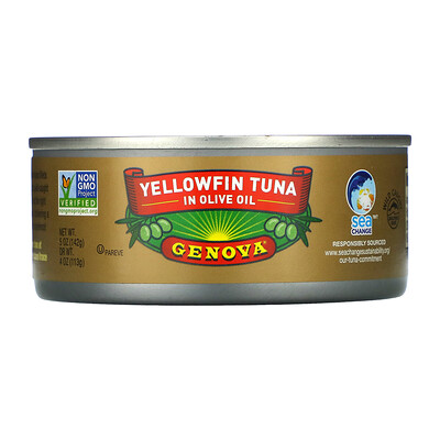 Genova Yellowfin Tuna In Olive Oil, 5 oz (142 g)