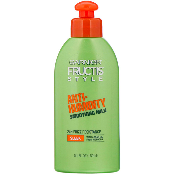 Garnier‏, Fructis, ‏ Smoothing Milk, ‏ ‏חלב מחליק שיער, 150 מ"ל (5.1 אונקיות נוזל)