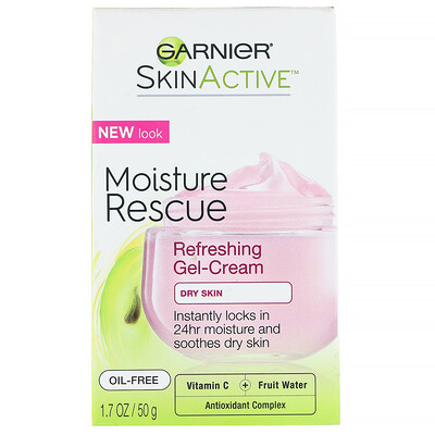 Garnier SkinActive, Moisture Rescue, освежающий гель-крем, для сухой кожи, 50 г