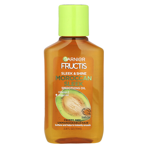 Garnier Fructis, Sleek & Shine, Moroccan Sleek Smoothing Oil, 3.8 fl oz (111 ml)