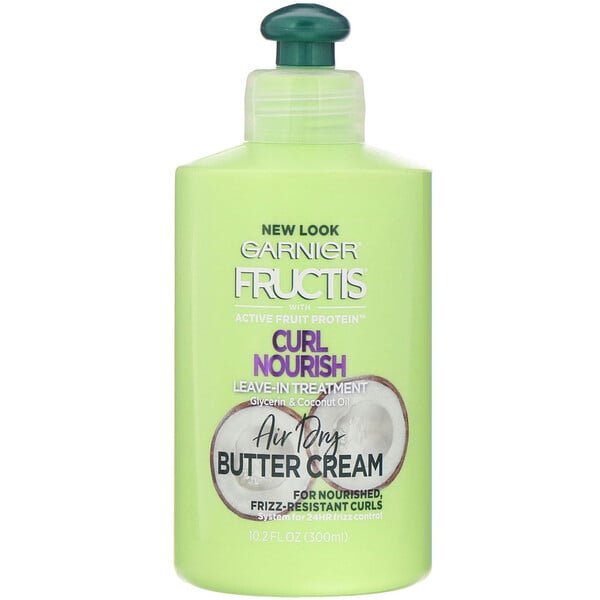 Fructis, Curl Nourish,  Leave in Treatment, Air Dry Butter Cream, 10.2 fl oz (300 ml)