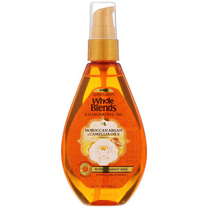 Отзывы о Garnier, Whole Blends, Illuminating Oil, Moroccan Argan & Camellia, 3.4 fl oz (100 ml)