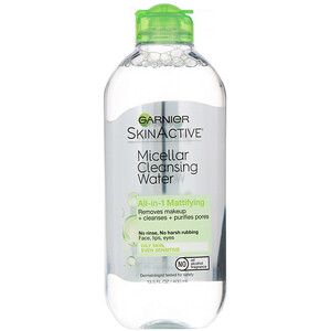 Garnier, SkinActive, Micellar Cleansing Water, All-in-1 Makeup Remover, Oily Skin, 13.5 oz (400 ml) отзывы