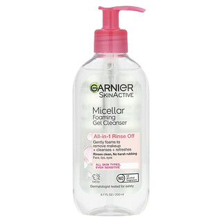 غارني‏, SkinActive، جل منظف رغوي بالميسلار، شامل لجميع الاستخدامات، 6.7 أونصات سائلة (200 مل)