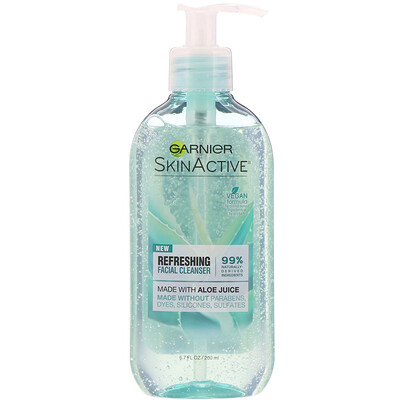 Garnier SkinActive, Refreshing Facial Cleanser with Aloe Juice, 6.7 fl oz (200 ml)