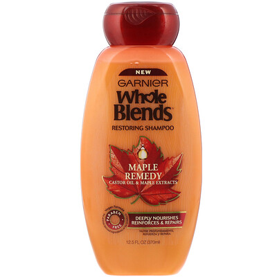 

Garnier Whole Blends, восстанавливающий шампунь, «Целебный клен», 370 мл
