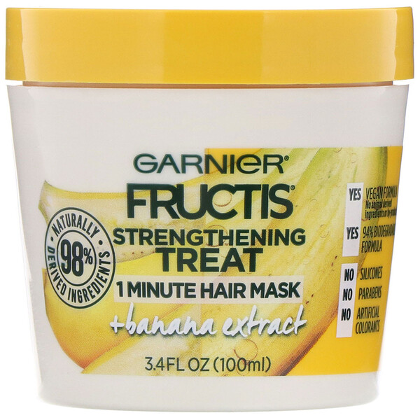 Garnier, Fructis, Pflegendes Banana Hair Food, 1MinutenHaarmaske, 100