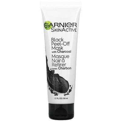 Garnier SkinActive, Black Peel-Off Beauty Mask with Charcoal, 1.7 fl oz (50 ml)