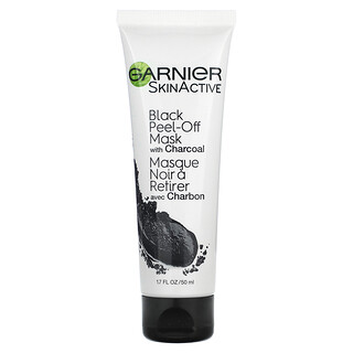 Garnier, SkinActive, Black Peel-Off Beauty Mask with Charcoal, 1.7 fl oz (50 ml)