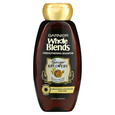 

Garnier, Whole Blends, Strengthening Shampoo, Ginger Recovery, 12.5 fl oz (370 ml)