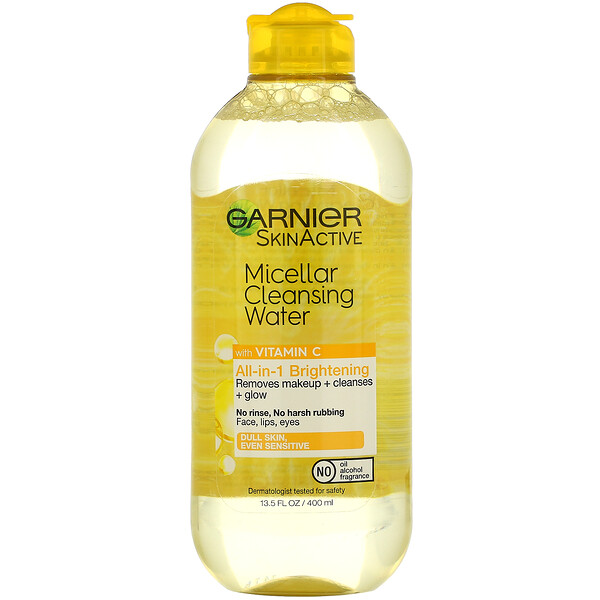 Garnier‏, SkinActive, Micellar Cleansing Water with Vitamin C, 13.5 fl oz (400 ml)