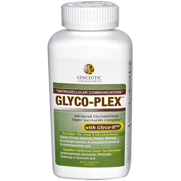 Genceutic Naturals, Glyco-Plex, Advanced Glyconutrient Super Saccharide Complex, 180 Tablets (Discontinued Item) 