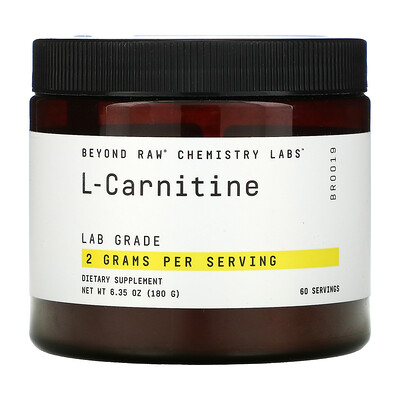 GNC Beyond Raw Chemistry Labs, L-Carnitine, 6.35 oz (180 g)
