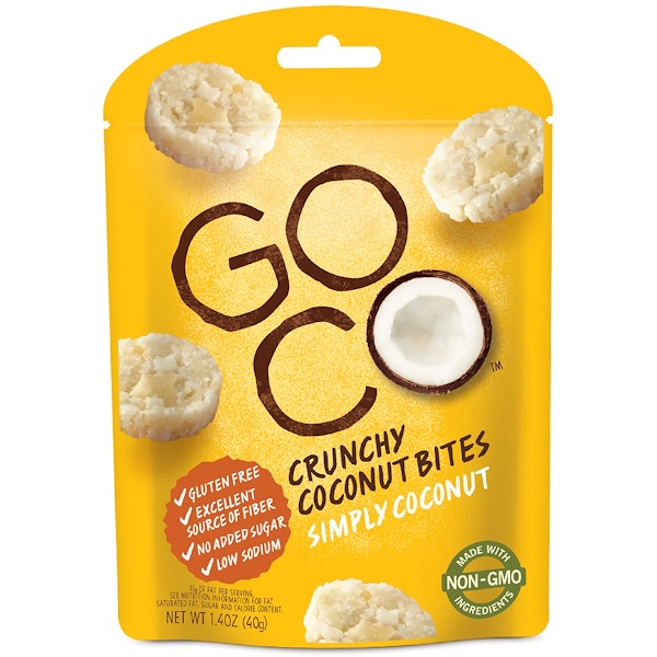 GoCo, Crunchy Coconut Bites, Simply Coconut, 1.4 oz (40 g) iHerb