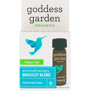Отзывы о Годдэс Гарден, Organics, Happy Day, Aromatherapy Bracelet Blend, 0.125 fl oz (3.7 ml)
