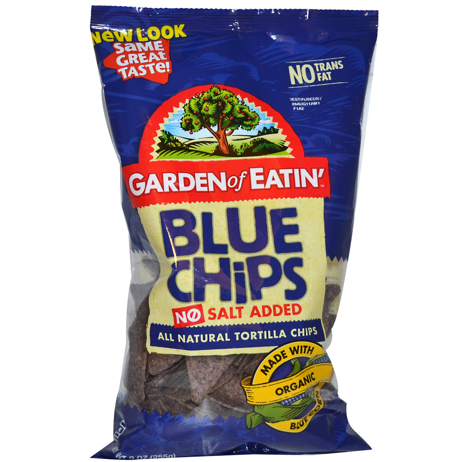 Garden of Eatin', All Natural Tortilla Chips, Blue Chips, No Salt Added