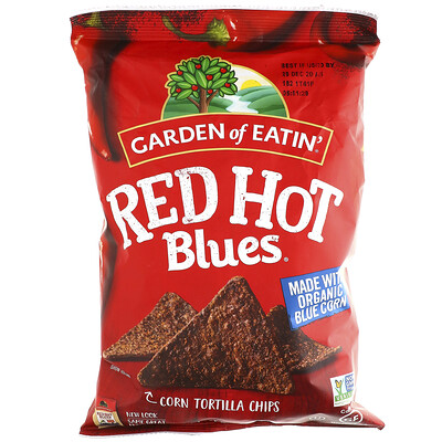 Garden of Eatin' Кукурузные чипсы, Red Hot Blues, 8.1 унции (229 г)