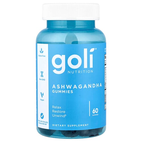 Goli Nutrition Ashwagandha Gummies, 60 Gummies