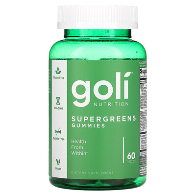 

Goli Nutrition Supergreens Gummies 60 Pieces