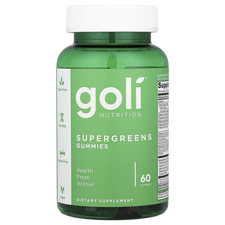 Goli Nutrition, Supergreens Gummies,  60 Gummies