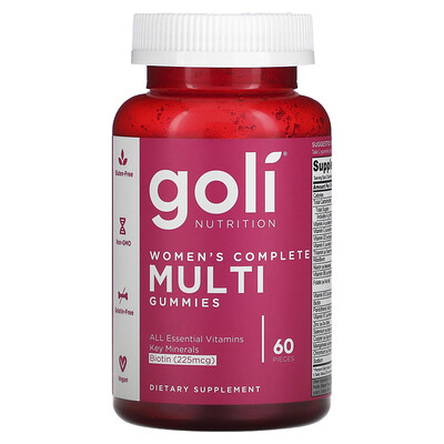 

Goli Nutrition, Women's Complete Multi Gummies, 60 Pieces