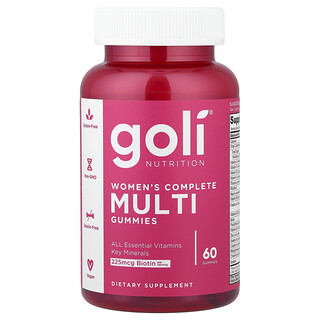 Goli Nutrition, Women's Complete Multi Gummies, 60 Gummies