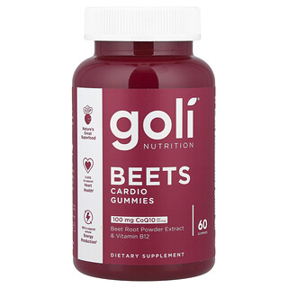 Goli Nutrition, Jeleuri de sfeclă cardio, 60 de jeleuri
