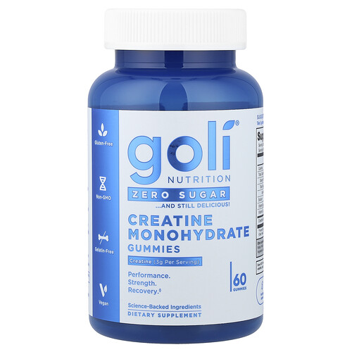 Goli Nutrition Creatine Monohydrate Gummies, 60 Gummies