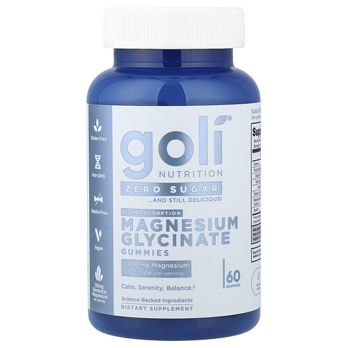 Goli Nutrition Magnesium Glycinate Gummies, 60 Gummies