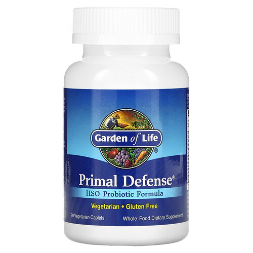 Garden Of Life Primal Defense, HSO Probiotic Formula, 90 Vegetarian Caplets