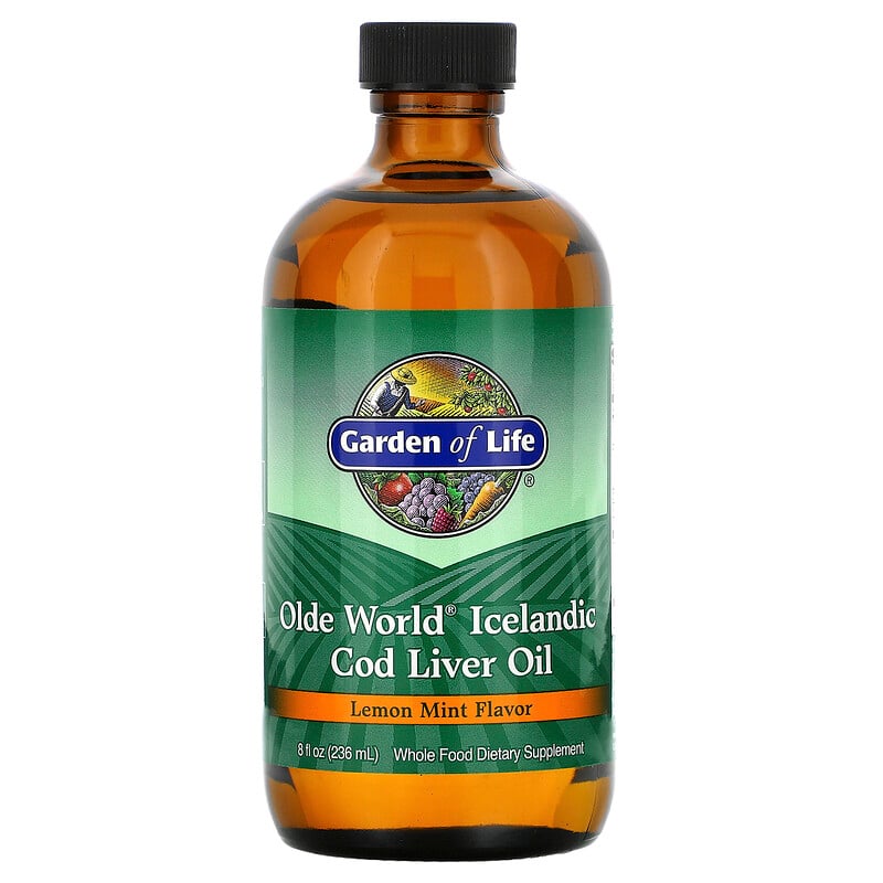 Garden of Life, Olde World Icelandic Cod Liver Oil, Lemon Mint, 8 fl oz
