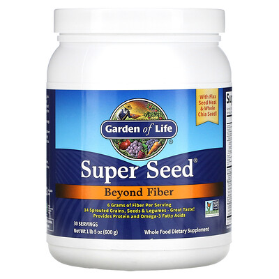 

Garden of Life Super Seed больше чем клетчатка 600 г (1 фунт 5 унций)