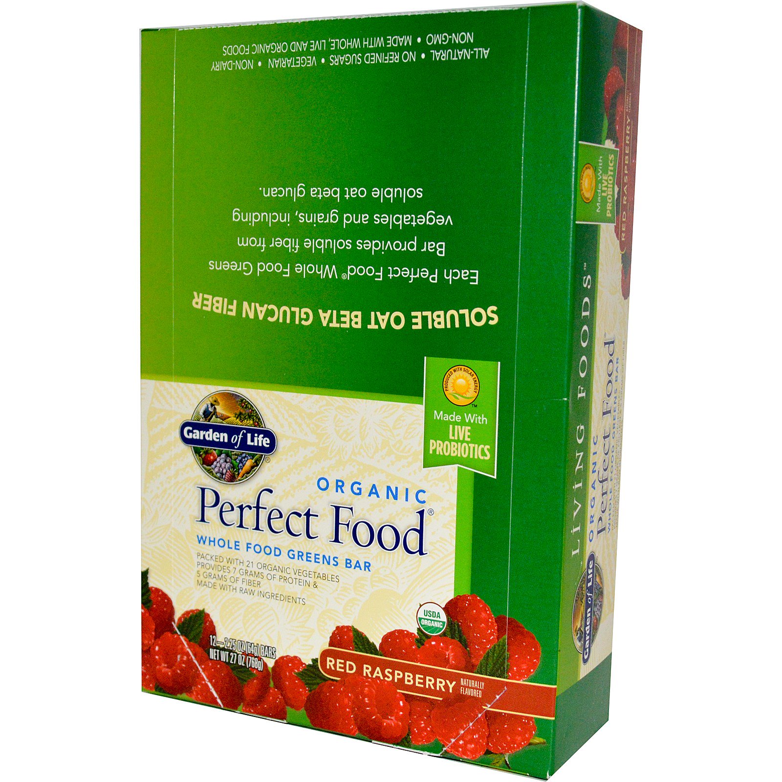 Garden Of Life Organic Perfect Food Whole Food Greens Bar Red