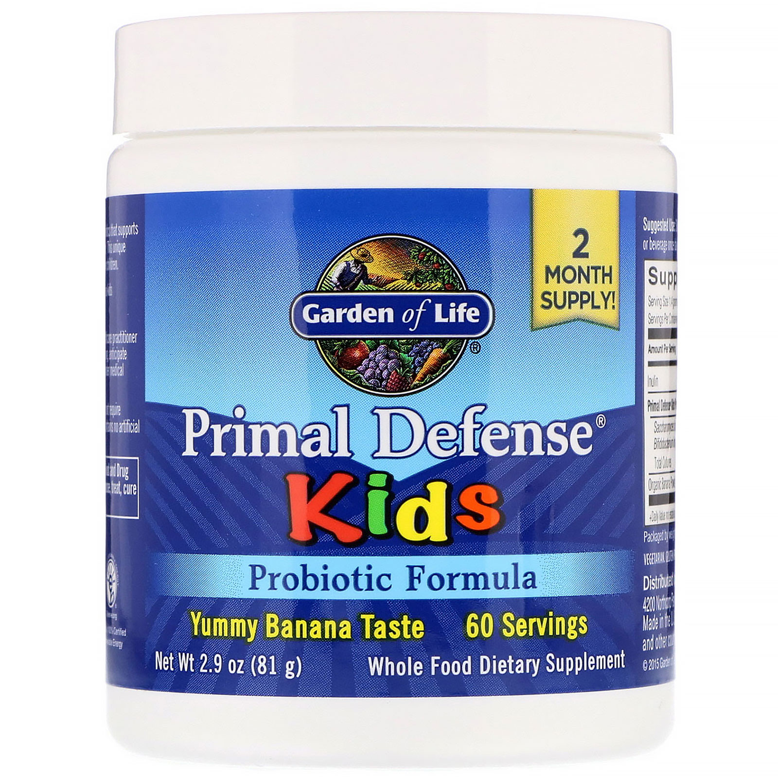 Garden Of Life Kids Primal Defense Probiotic Formula Natural