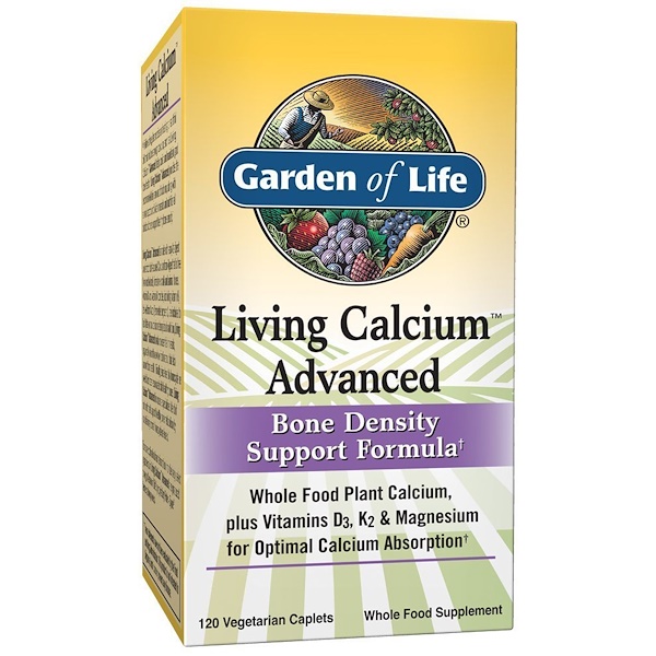 Garden of Life, Мультивитамины «Улучшенный жидкий кальций», 120 каплетов