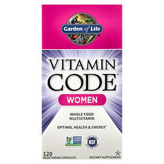 Vitamin Code®, цільнохарчові мультивітаміни для жінок, 120 вегетаріанських капсул