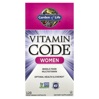 غاردن أوف لايف‏, Vitamin Code®‎، متعدد فيتامينات من الأغذية الكاملة للنساء، 120 كبسولة نباتية