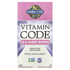 Vitamin Code®, цільнохарчові мультивітаміни для жінок старше 50 років, 120 вегетаріанських капсул
