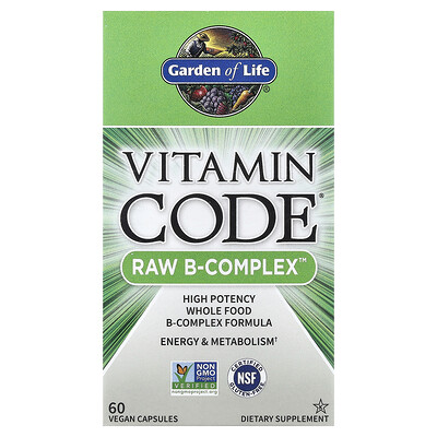 Product Image for Garden of Life, Vitamin Code , RAW B-Complex , 60 Vegan Capsules